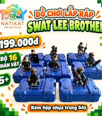 Bộ đồ chơi lắp ráp SWAT Lee Brother 16 nhân vật NATIKAT giá 199.000đ