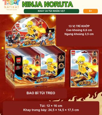 Khay 24 túi đồ chơi lắp ráp ninja Noruta P3195 tại NATIKAT